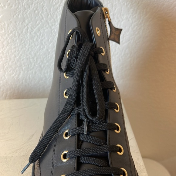 Louis Vuitton Stellar Sneaker Boot monogram tassel combat style shoe - Picture 9 of 15